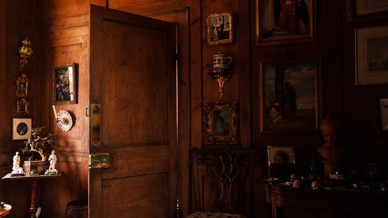 This antique dealer’s South London home is lined with wood from 18th century coffins