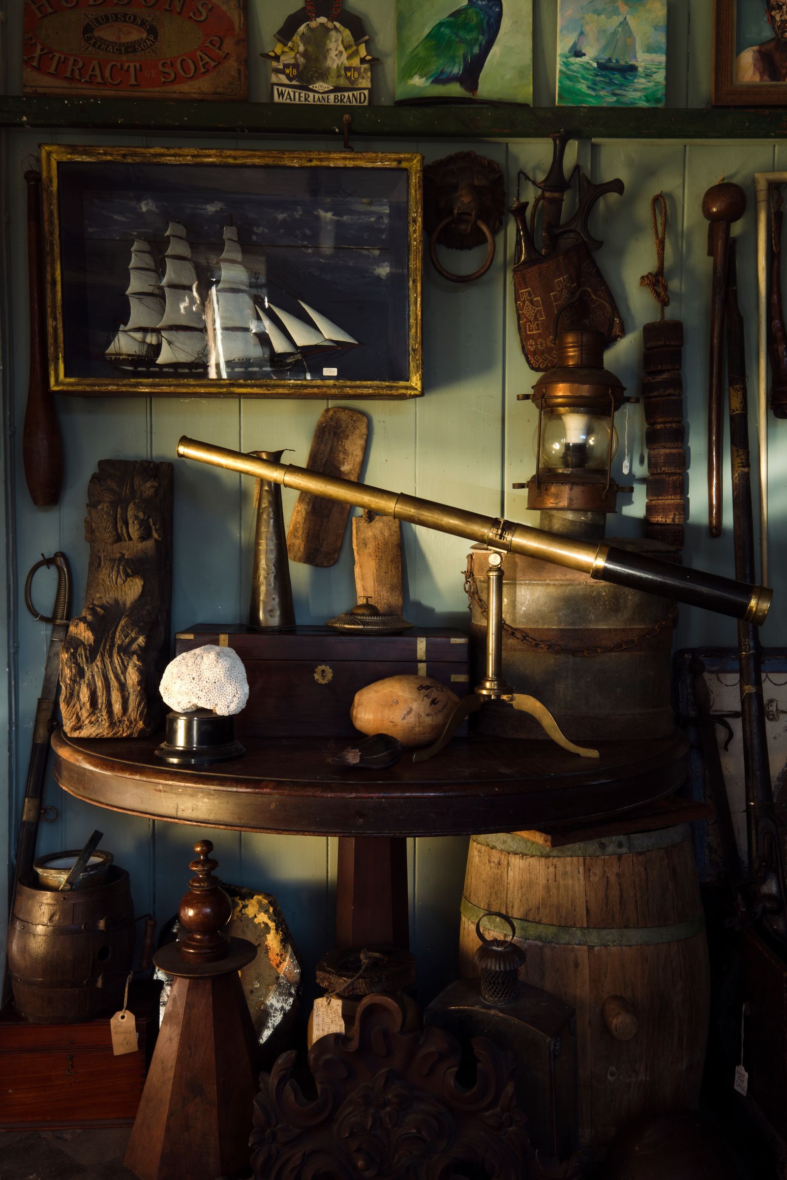 Image may contain Shelf Art Painting Sword Weapon Accessories Bag Handbag Person and Furniture