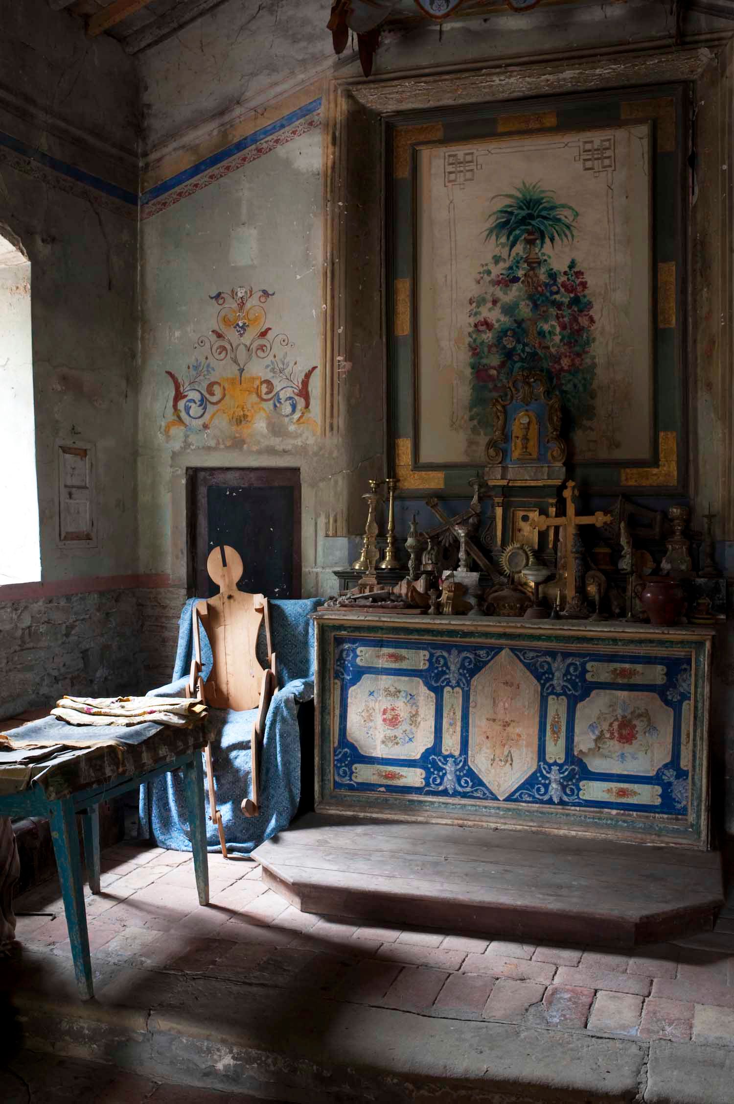 Image may contain Altar Architecture Building Church Prayer Desk Furniture Table Person Art and Painting
