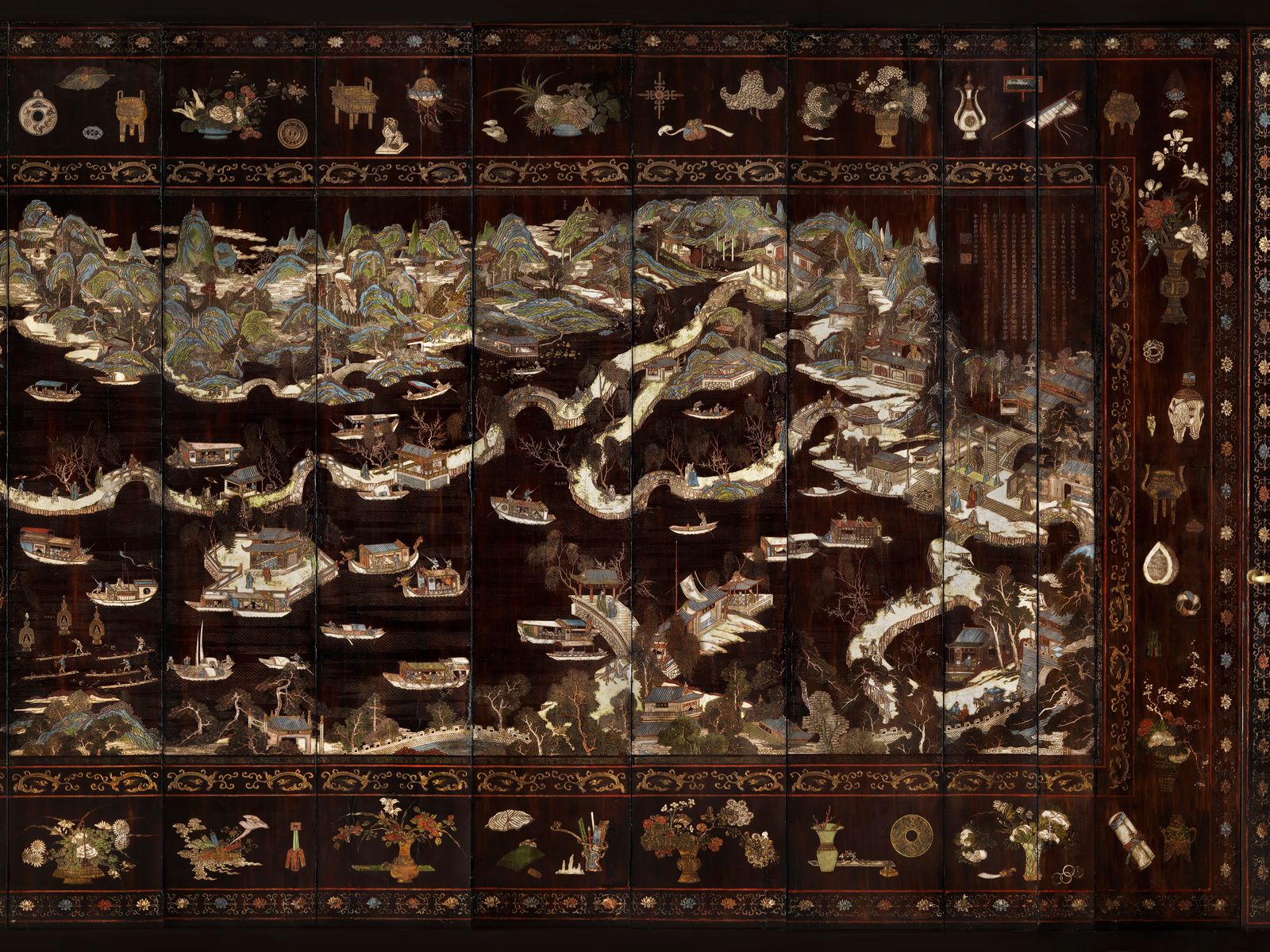 Tilda Swinton is coco for Coco Chanel’s coromandel room dividers