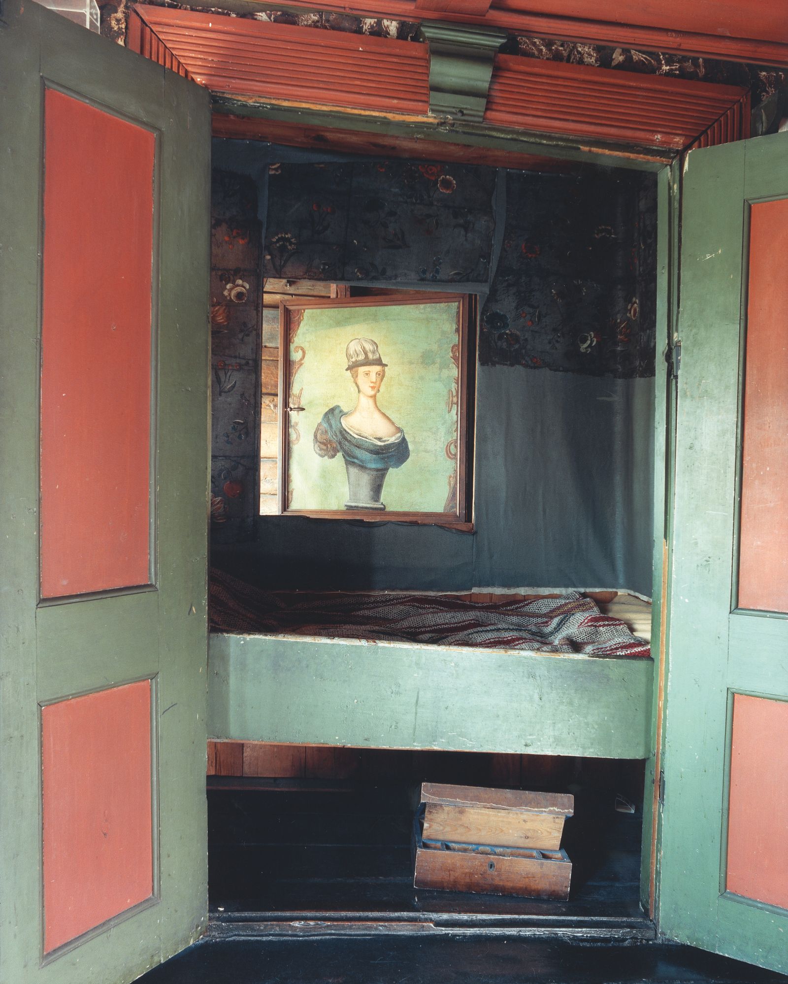Image may contain Edward VI of England Art Painting Person Clothing Hat Furniture Closet Cupboard Bed and Bedroom